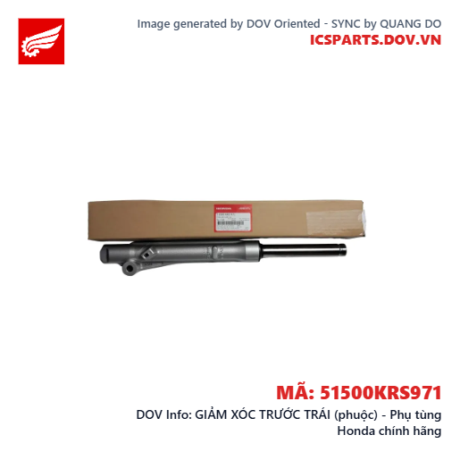GIẢM XÓC TRƯỚC TRÁI (phuộc) - Phụ tùng Honda chính hãng