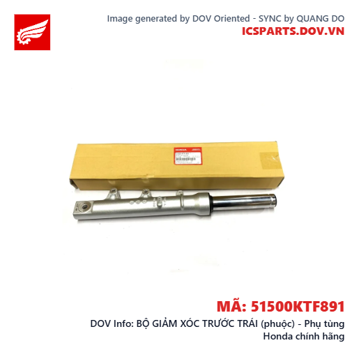 BỘ GIẢM XÓC TRƯỚC TRÁI (phuộc) - Phụ tùng Honda chính hãng