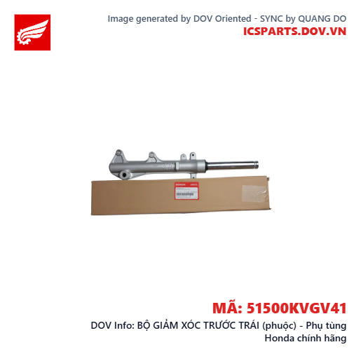 BỘ GIẢM XÓC TRƯỚC TRÁI (phuộc) - Phụ tùng Honda chính hãng