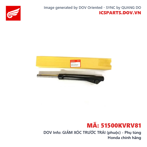 GIẢM XÓC TRƯỚC TRÁI (phuộc) - Phụ tùng Honda chính hãng