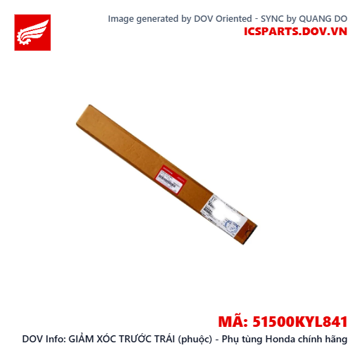 GIẢM XÓC TRƯỚC TRÁI (phuộc) - Phụ tùng Honda chính hãng