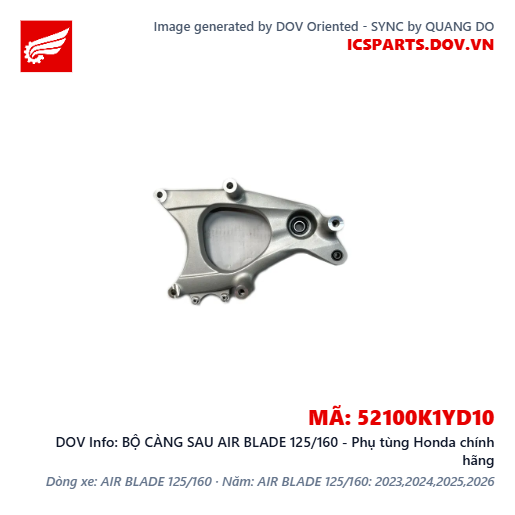 BỘ CÀNG SAU AIR BLADE 125/160 - Phụ tùng Honda chính hãng