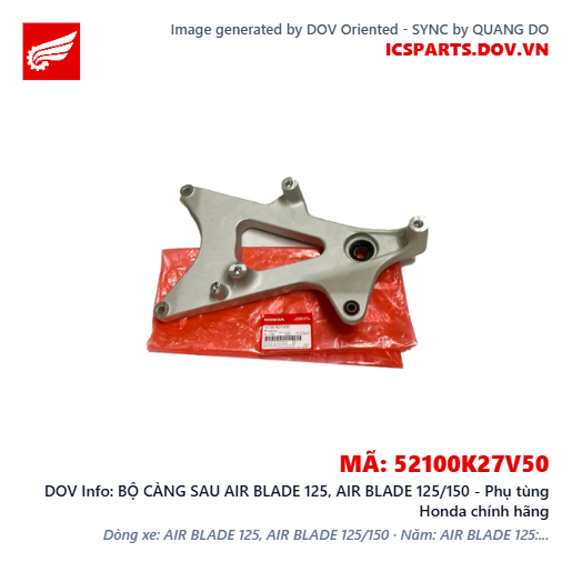 BỘ CÀNG SAU AIR BLADE 125, AIR BLADE 125/150 - Phụ tùng Honda chính hãng