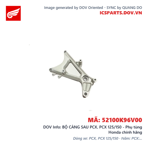 BỘ CÀNG SAU PCX, PCX 125/150 - Phụ tùng Honda chính hãng