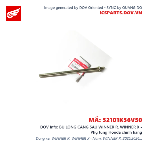 BU LÔNG CÀNG SAU WINNER R, WINNER X - Phụ tùng Honda chính hãng