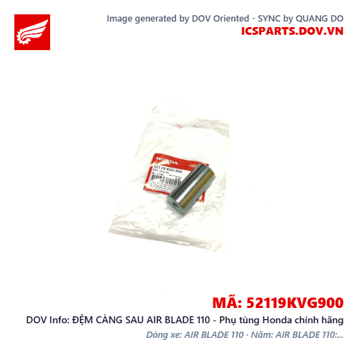 ĐỆM CÀNG SAU AIR BLADE 110 - Phụ tùng Honda chính hãng