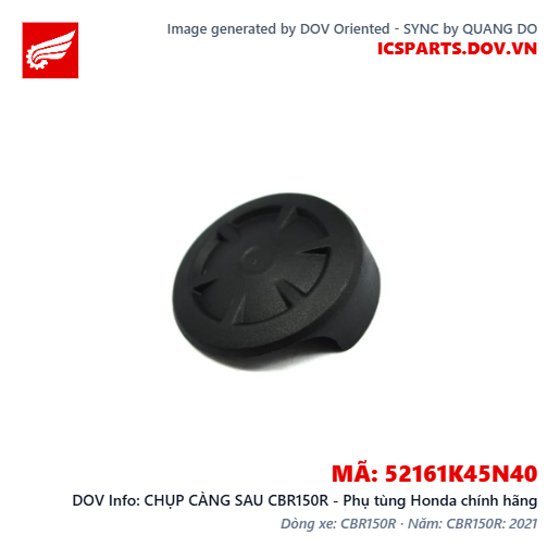 CHỤP CÀNG SAU CBR150R - Phụ tùng Honda chính hãng