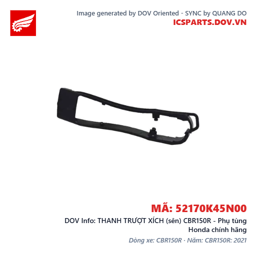 THANH TRƯỢT XÍCH (sên) CBR150R - Phụ tùng Honda chính hãng