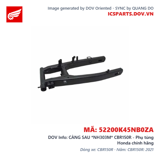 CÀNG SAU *NH303M* CBR150R - Phụ tùng Honda chính hãng