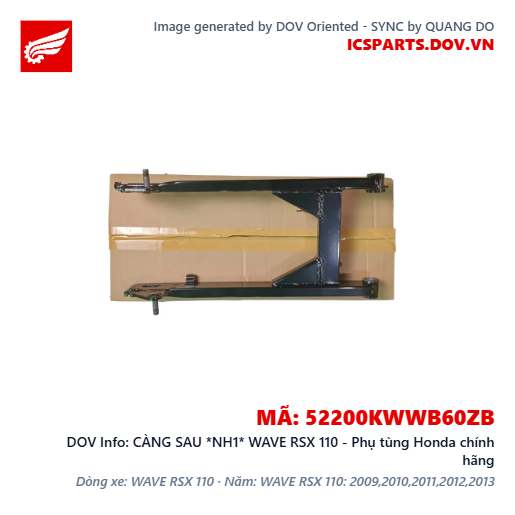 CÀNG SAU *NH1* WAVE RSX 110 - Phụ tùng Honda chính hãng