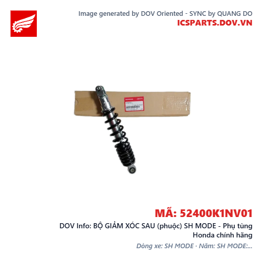 BỘ GIẢM XÓC SAU (phuộc) SH MODE - Phụ tùng Honda chính hãng