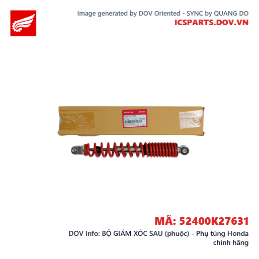 BỘ GIẢM XÓC SAU (phuộc) - Phụ tùng Honda chính hãng