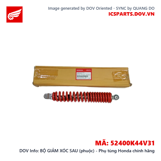 BỘ GIẢM XÓC SAU (phuộc) - Phụ tùng Honda chính hãng