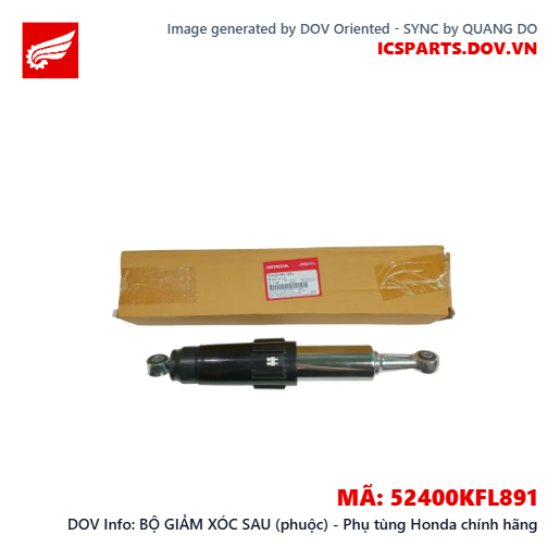 BỘ GIẢM XÓC SAU (phuộc) - Phụ tùng Honda chính hãng