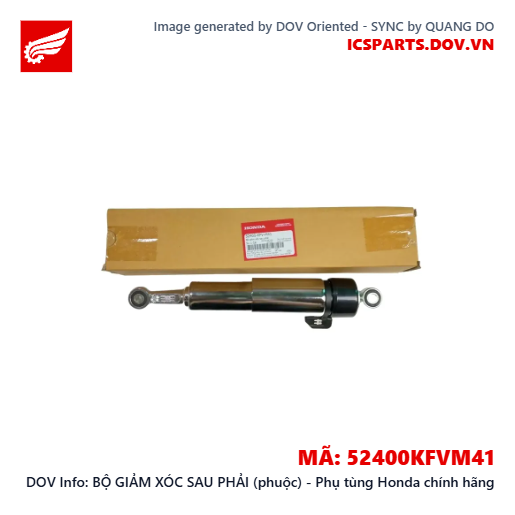 BỘ GIẢM XÓC SAU PHẢI (phuộc) - Phụ tùng Honda chính hãng