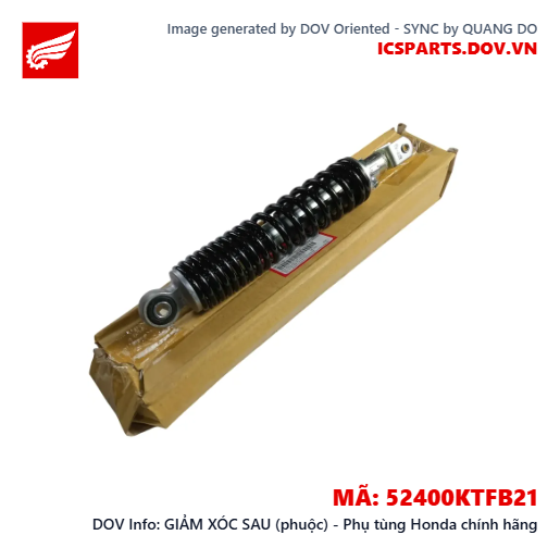 GIẢM XÓC SAU (phuộc) - Phụ tùng Honda chính hãng