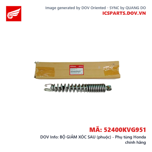 BỘ GIẢM XÓC SAU (phuộc) - Phụ tùng Honda chính hãng