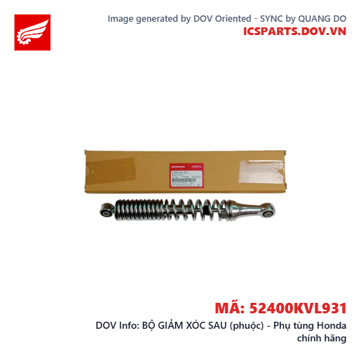 BỘ GIẢM XÓC SAU (phuộc) - Phụ tùng Honda chính hãng
