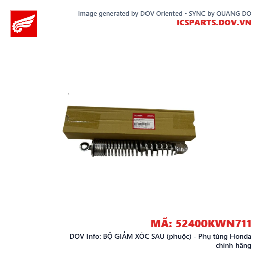 BỘ GIẢM XÓC SAU (phuộc) - Phụ tùng Honda chính hãng