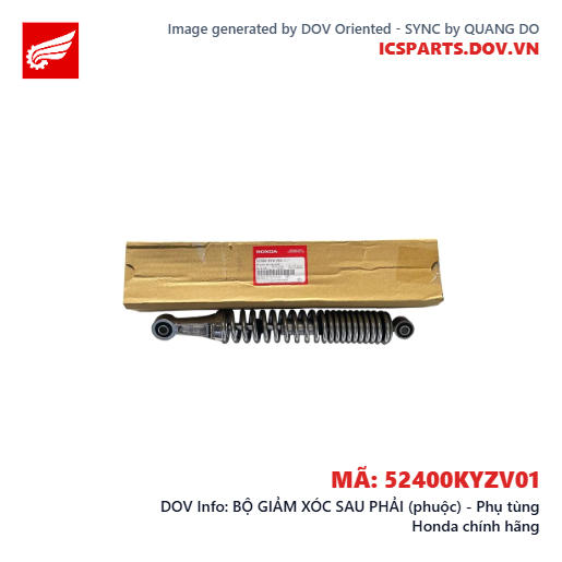 BỘ GIẢM XÓC SAU PHẢI (phuộc) - Phụ tùng Honda chính hãng