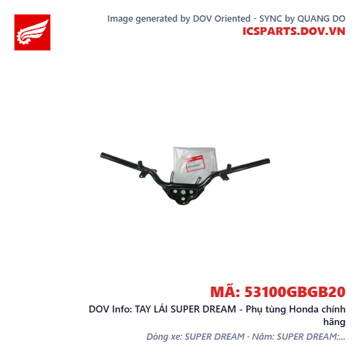 TAY LÁI SUPER DREAM - Phụ tùng Honda chính hãng