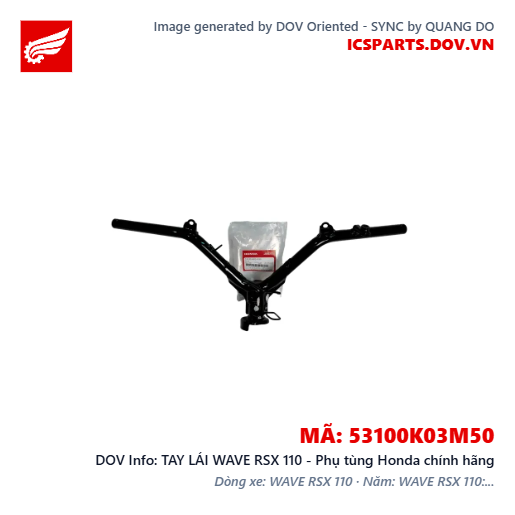 TAY LÁI WAVE RSX 110 - Phụ tùng Honda chính hãng