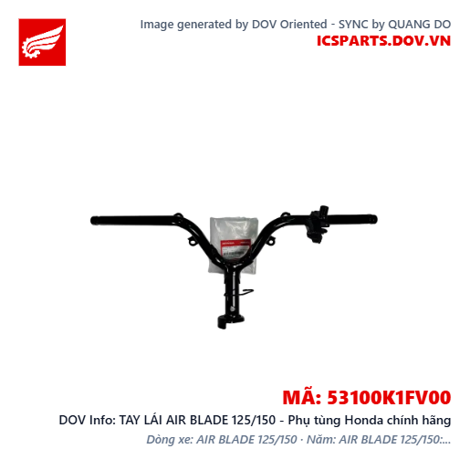 TAY LÁI AIR BLADE 125/150 - Phụ tùng Honda chính hãng