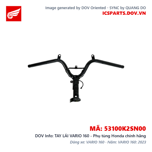 TAY LÁI VARIO 160 - Phụ tùng Honda chính hãng