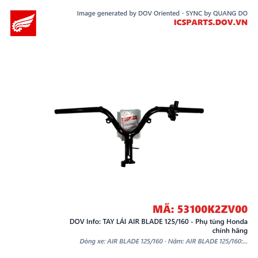 TAY LÁI AIR BLADE 125/160 - Phụ tùng Honda chính hãng