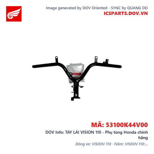 TAY LÁI VISION 110 - Phụ tùng Honda chính hãng