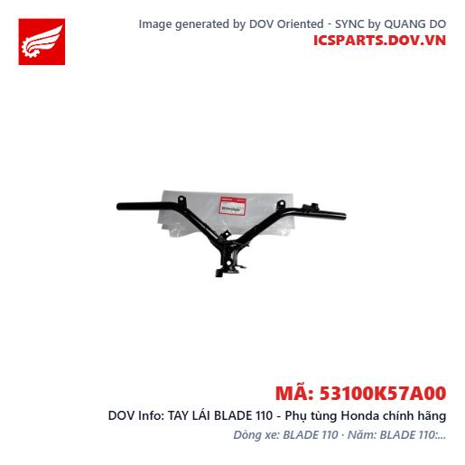TAY LÁI BLADE 110 - Phụ tùng Honda chính hãng