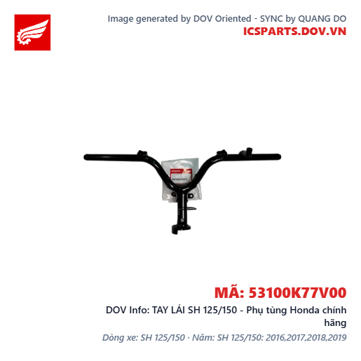 TAY LÁI SH 125/150 - Phụ tùng Honda chính hãng