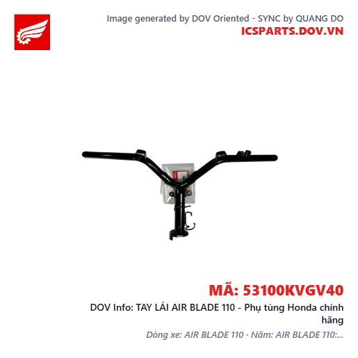 TAY LÁI AIR BLADE 110 - Phụ tùng Honda chính hãng