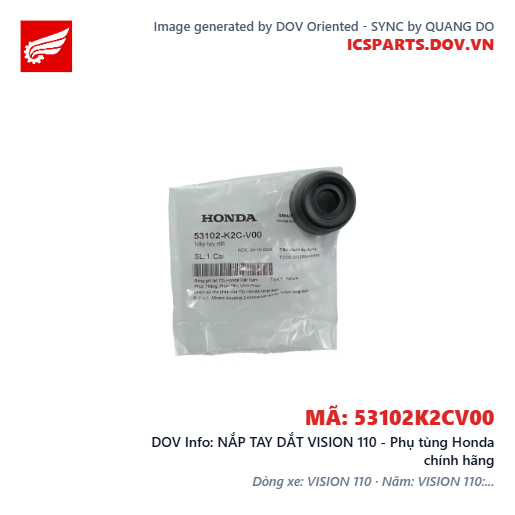 NẮP TAY DẮT VISION 110 - Phụ tùng Honda chính hãng