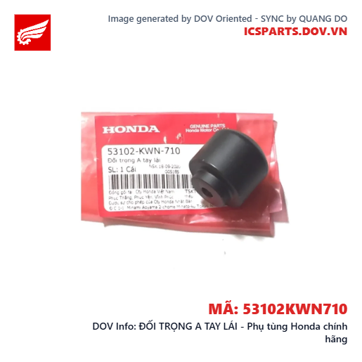 ĐỐI TRỌNG A TAY LÁI - Phụ tùng Honda chính hãng