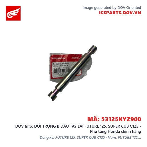 ĐỐI TRỌNG B ĐẦU TAY LÁI FUTURE 125, SUPER CUB C125 - Phụ tùng Honda chính hãng