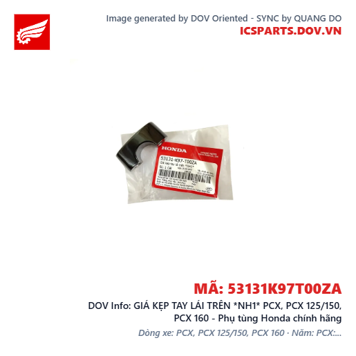 GIÁ KẸP TAY LÁI TRÊN *NH1* PCX, PCX 125/150, PCX 160 - Phụ tùng Honda chính hãng