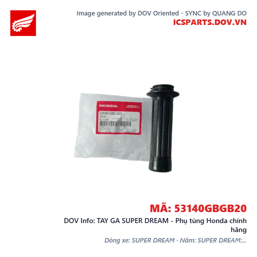 TAY GA SUPER DREAM - Phụ tùng Honda chính hãng
