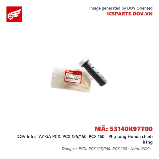 TAY GA PCX, PCX 125/150, PCX 160 - Phụ tùng Honda chính hãng