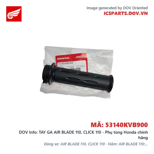 TAY GA AIR BLADE 110, CLICK 110 - Phụ tùng Honda chính hãng