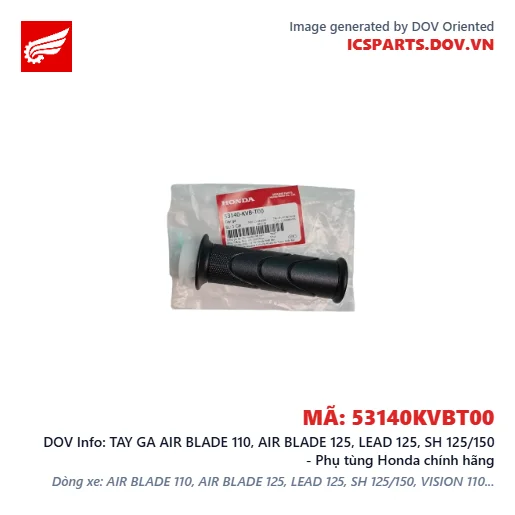 TAY GA AIR BLADE 110, AIR BLADE 125, LEAD 125, SH 125/150 - Phụ tùng Honda chính hãng