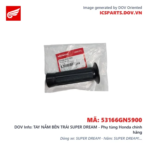 TAY NẮM BÊN TRÁI SUPER DREAM - Phụ tùng Honda chính hãng