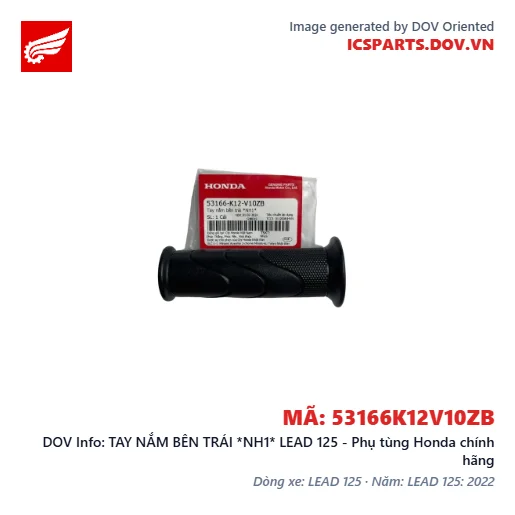 TAY NẮM BÊN TRÁI *NH1* LEAD 125 - Phụ tùng Honda chính hãng