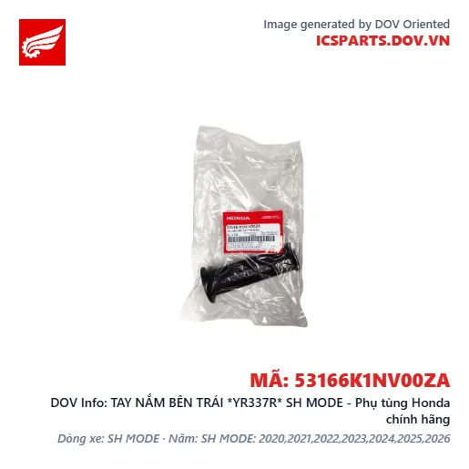 TAY NẮM BÊN TRÁI *YR337R* SH MODE - Phụ tùng Honda chính hãng