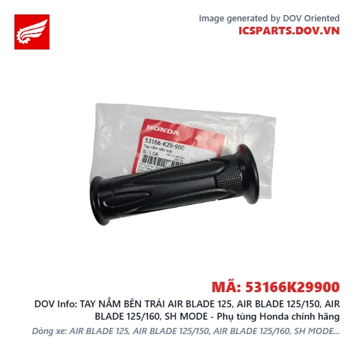 TAY NẮM BÊN TRÁI AIR BLADE 125, AIR BLADE 125/150, AIR BLADE 125/160, SH MODE - Phụ tùng Honda chính hãng