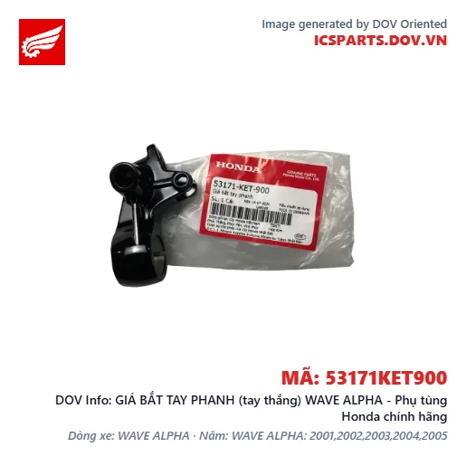 GIÁ BẮT TAY PHANH (tay thắng) WAVE ALPHA - Phụ tùng Honda chính hãng