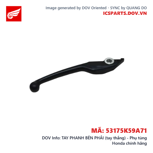 TAY PHANH BÊN PHẢI (tay thắng) - Phụ tùng Honda chính hãng