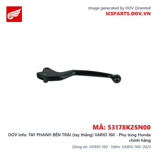 TAY PHANH BÊN TRÁI (tay thắng) VARIO 160 - Phụ tùng Honda chính hãng