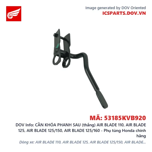 CẦN KHÓA PHANH SAU (thắng) AIR BLADE 110, AIR BLADE 125, AIR BLADE 125/150, AIR BLADE 125/160 - Phụ tùng Honda chính hãng