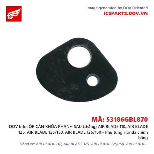 ỐP CẦN KHÓA PHANH SAU (thắng) AIR BLADE 110, AIR BLADE 125, AIR BLADE 125/150, AIR BLADE 125/160 - Phụ tùng Honda chính hãng